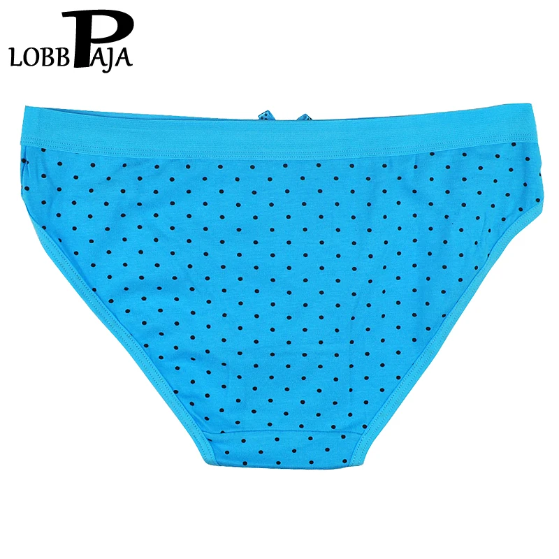 Женские хлопковые трусики LOBBPAJA в горошек 6 шт./партия|knickers lingerie|ladies knickerssexy panties |