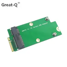 Большой Q Mini PCI-E mSATA pcie для sandisk SD5SG2 lenovo X1 углерода ультрабук SSD Плата расширения pci express