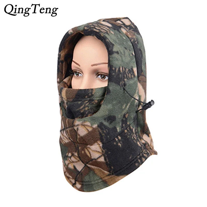 Buy Thermal Fleece Camo Balaclava Face Mask Warm Winter Masks Hoods Hats