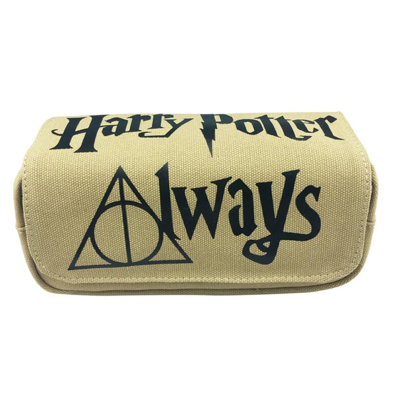 

Deathly Hallows Superman Children Teenager Student Canvas Pencil Case Box Pen Bag Cosmetic Makeup Change Purse Bag