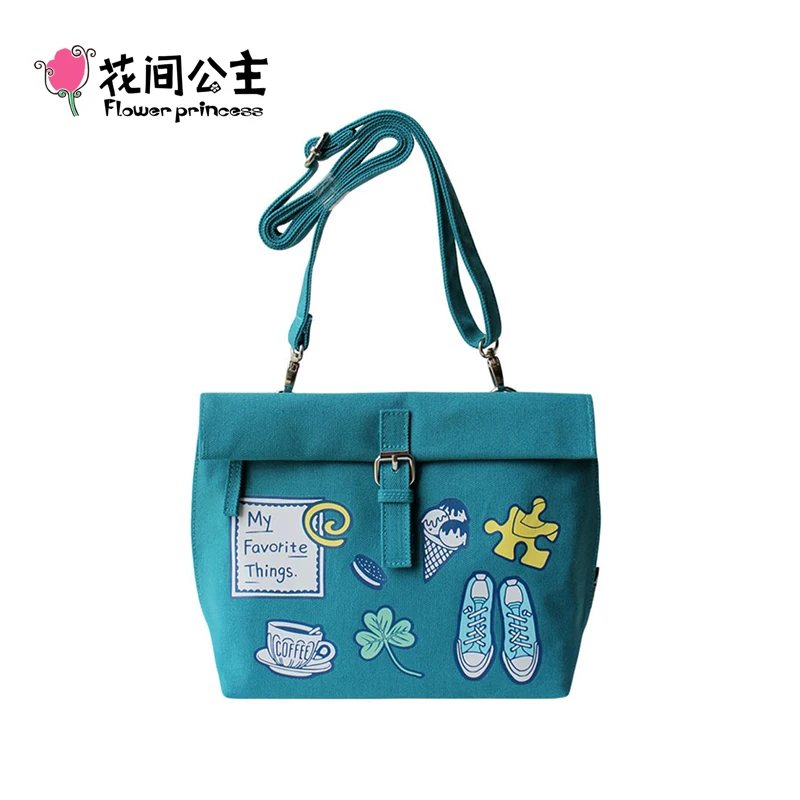 

Flower Princess Brand Girls Canvas Small Shoulder Bags for Women Ladies Fashion Flap Bag Woman Crossbody Bags Bolsos Mujer sac