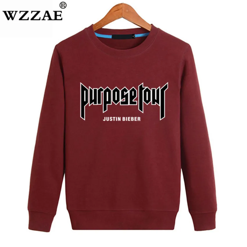 New Design Purpose Tour Justin Bieber Hoodies Men Women Sweatshirt Kanye West Hip Hop Streetwear Hoody Hoodie Polerones Hombre