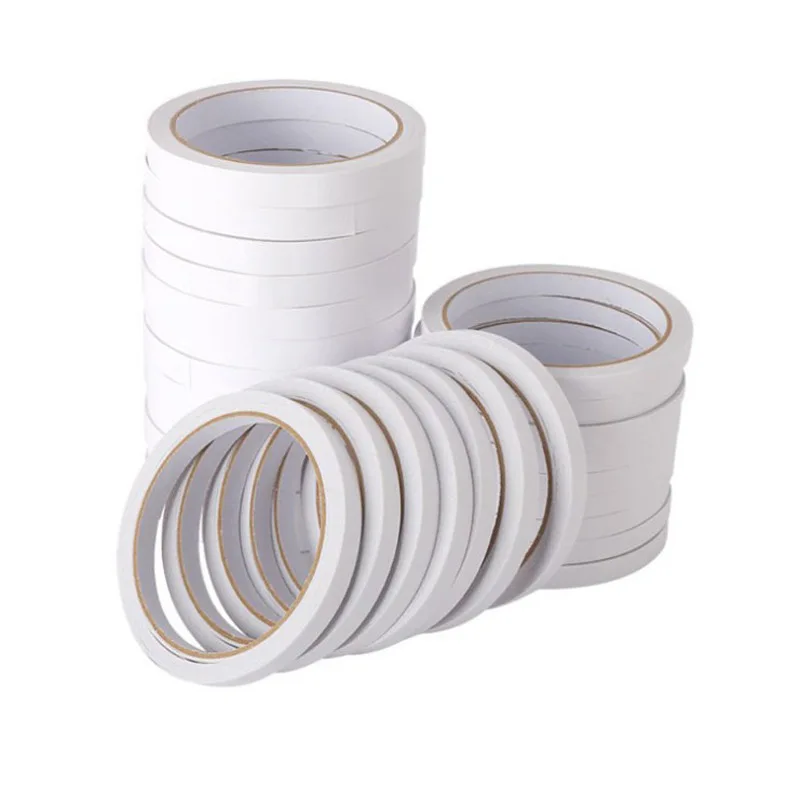 

Hand-torn tape for office supplies 5 mm wide white double-sided adhesive with high viscous strength 12 m double-sided adhesive