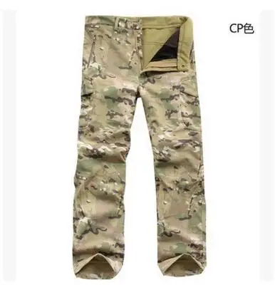 [Naturalhome] бренд зима акулы мягкие Водонепроницаемый дышащие штаны армейском мужские дизайнерские Треники - Цвет: CP