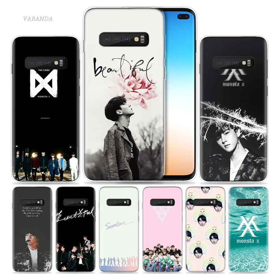 

Monsta X KPOP Boy Group Case for Samsung Galaxy S8 S9 S10 5G S10e S7 Note 8 9 10 J4 J6 Plus J5 J8 2018 J3 Silicone Phone Bags