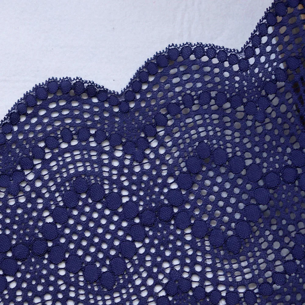 2 ярда 20 см Ширина китайский узел вышитые стрейч кружевная бейка для отделки нижнего белья DIY аксессуары для одежды эластичные кружевные ткани для шитья