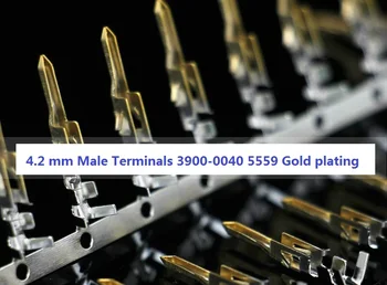 

300pcs 4.2 mm Computer Connector Terminals Male needle for 4P 6P 8P 20P 24P female shell Contact Gold Plated 18 AWG PCIE CPU GPU