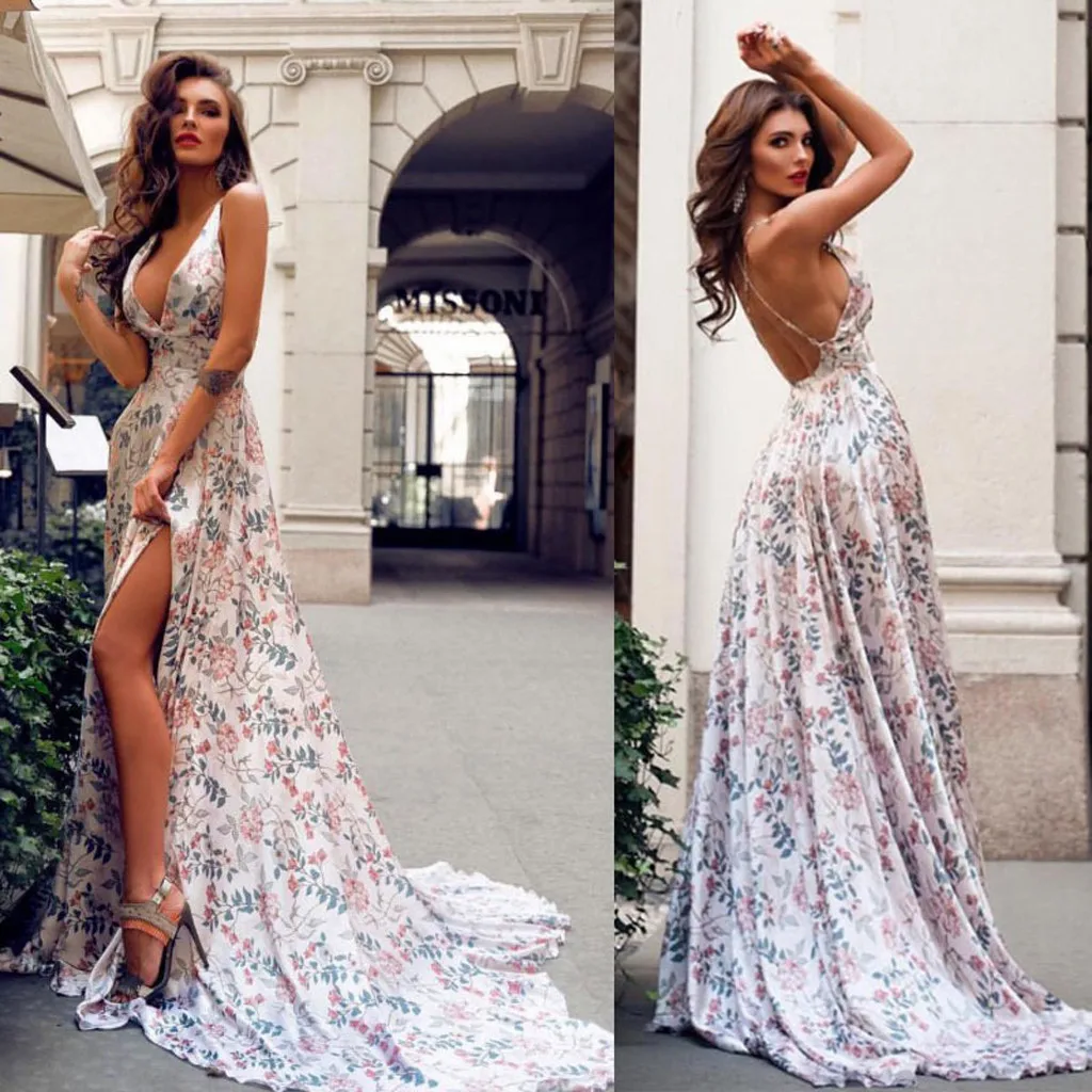Summer Dress Women Summer Boho Strappy Sexy Dresses Woman Party Night Deep V-neck Long Maxi Party Beach Dresses vestidos Summer Dress Women Summer Boho Strappy Sexy Dresses Woman Party Night Deep V-neck Long Maxi Party Beach Dresses vestidos