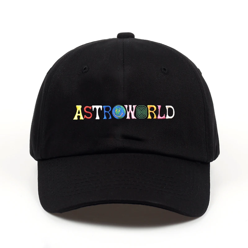 

2018 new 100% Cotton ASTROWORLD Baseball Caps Travis Scott Unisex Astroworld Dad Hat Cap High Quality Embroidery Man Women