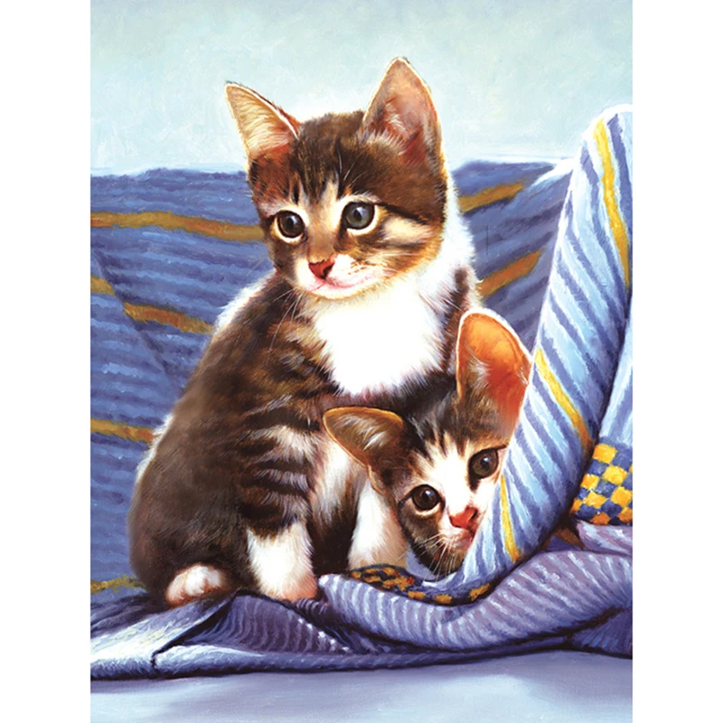 DIY 5D Diamond Mosaic Cartoon Cats Handmade Diamond Painting Cross Stitch Kits Diamond Embroidery Patterns Rhinestones (2)
