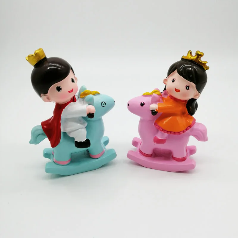 

prince and princess resin cake topper birthday cake decoration anniversary wedding cake toppers fortnight party Baby shower