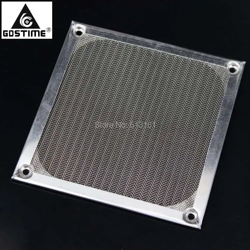 Gdstime 120mm Computer Fan Cooling Dustproof Dust Filter Shield Case Aluminum Grill