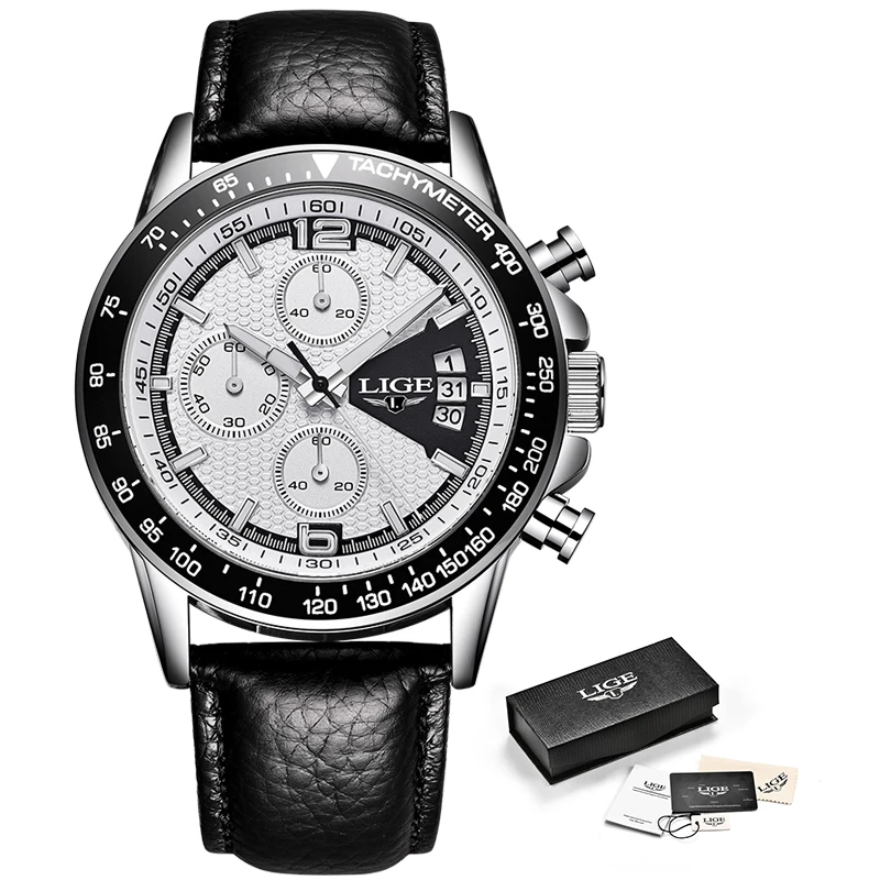 

Mens Watches Top Brand Luxury LIGE Multifunction Chronograph sports Watch Man Fashion Quartz Watches Men Clock Relogio Masculino