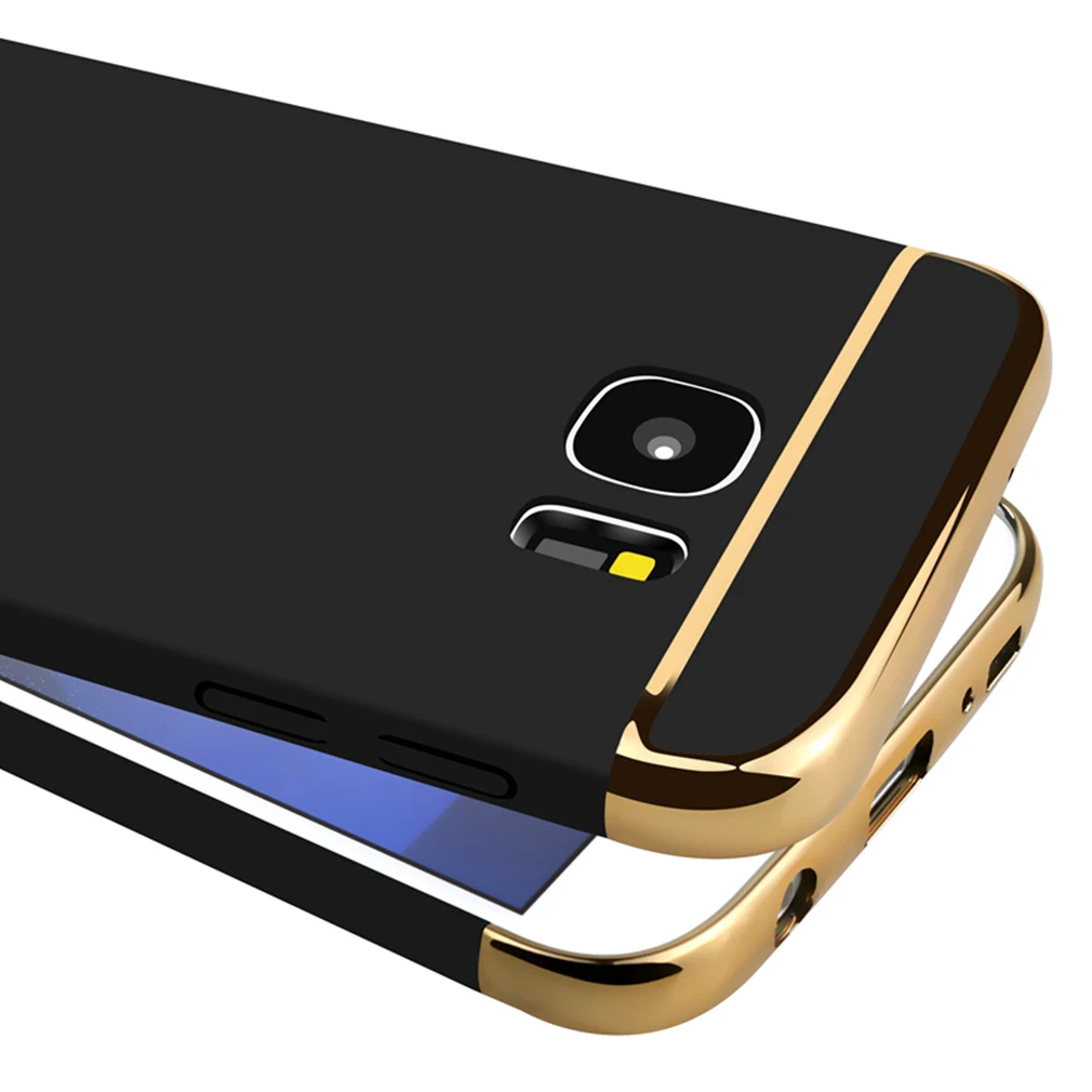 Letme Brand Case For Samsung Galaxy S7 edge S6 Full Protective Hard Plastic PC Phone Bag 3 in 1 Cover |