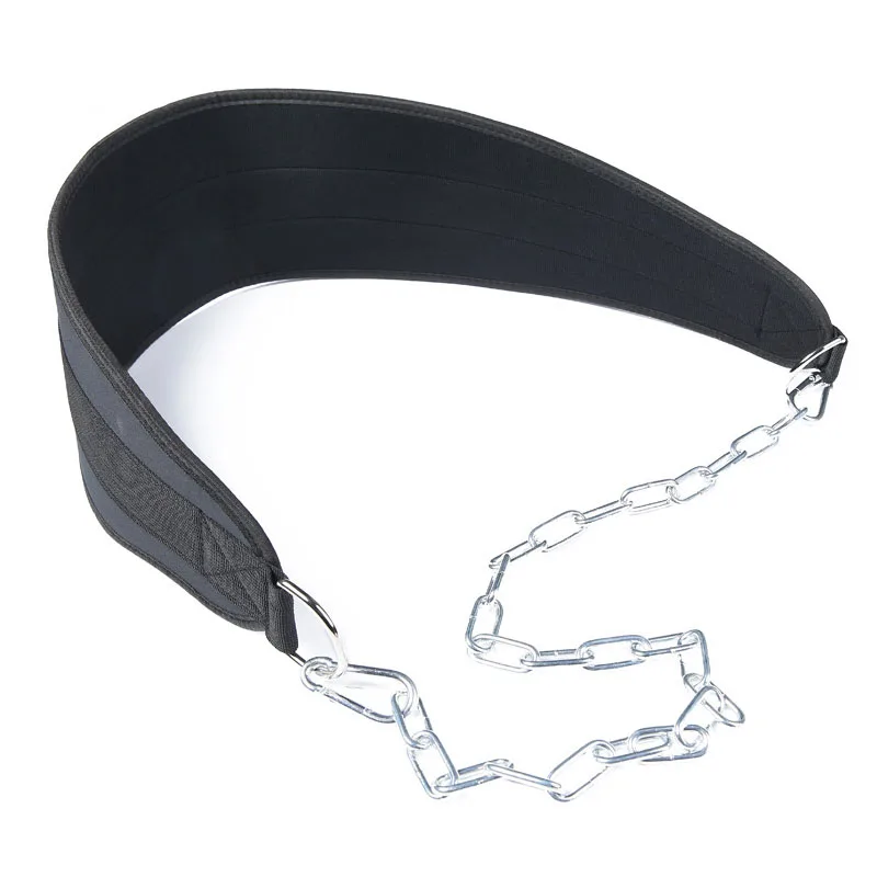 Details about   Weight Lifting Belt With Chain Fitness Equipment Drop Shipping Dip Belt Pull Up 