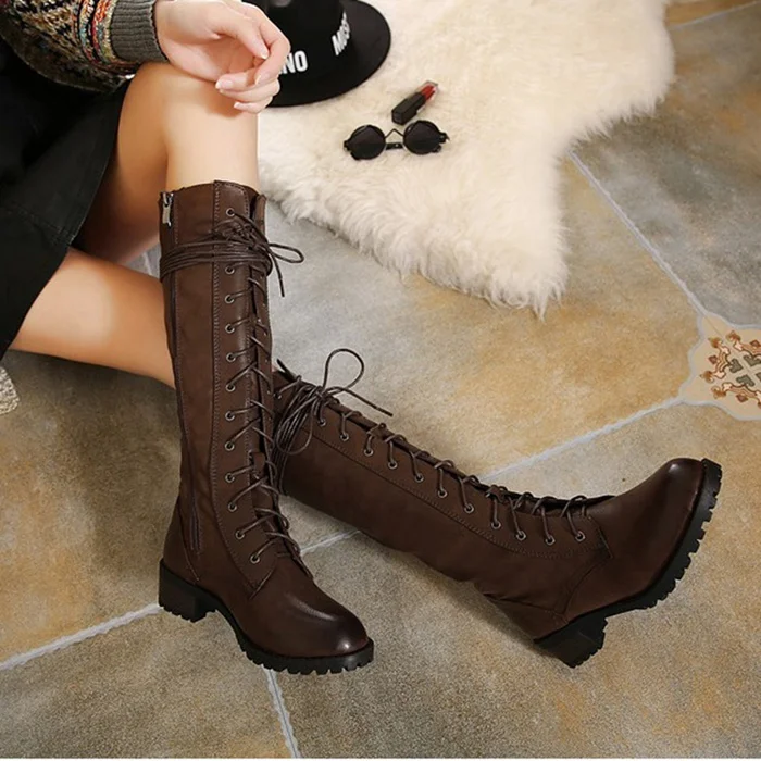 lace up girls boots