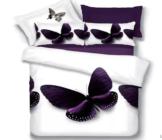 Queen Size Bed Sheet Sets Bedding Set White Purple Erfly Quilt Queen Size Bed Sheet Sets Bedding Set White Purple Erfly Quilt Duvet Cove Bedspreads Full Double