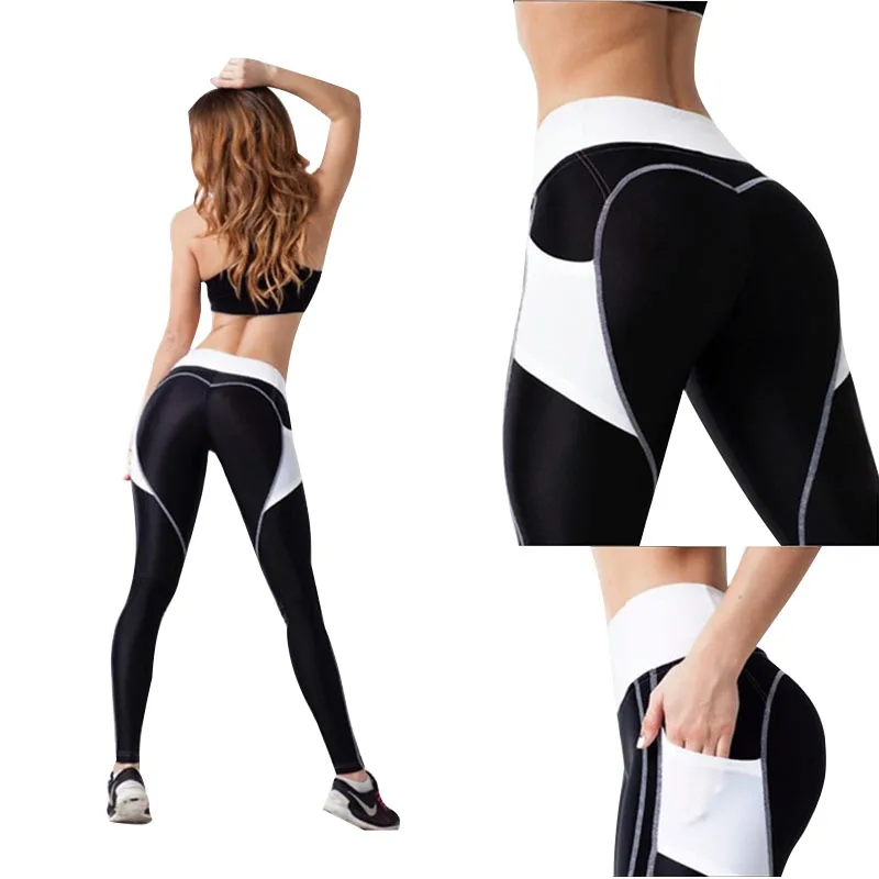 ZELLY New Fashion Heart Leggings Gyming Exercise Women Workout Leggings Breathable Elastic