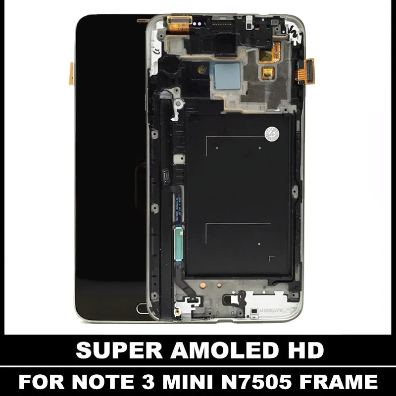 

Tested LCD with Frame For Samsung Galaxy Note 3 Neo Mini Lite N7505 Note3 LCD Replacement Display Screen Touch Digitizer Assemby