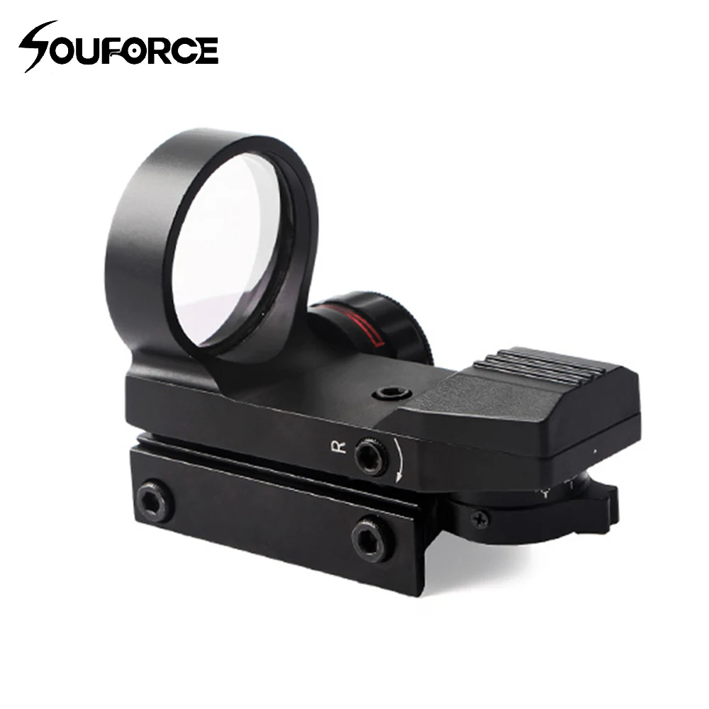 

High Quality Tactical Red Dot Sight Four Quasi-heart Settings Models Sight Adjustable Fit 20mm Rail Mount for Hunting