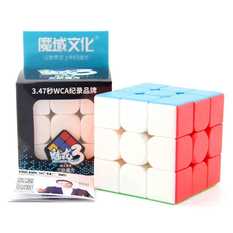 

MoYu MeiLong 3x3x3 Magic Cube Professional Speed competition 3x3 Smooth Puzzle Cubes Stickerless For Kids Education Toy Gift