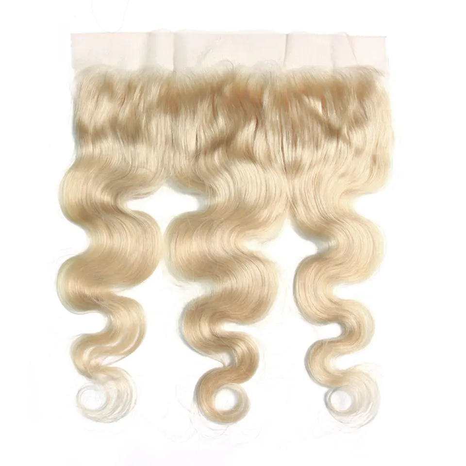 Bigsophy Малазийские Волосы 13x4 кружева Фронтальная 613 Цвет блондинка Remy человеческие волосы тела волна фронтальная швейцарская Lace13 * 4 Кружева