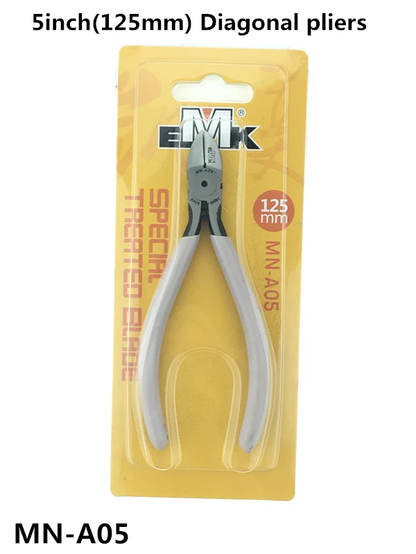 

Jrealmer 5inch A05 Pliers CR-V Diagonal Pliers Electrical Wire Cutting Side Snips Flush Plier