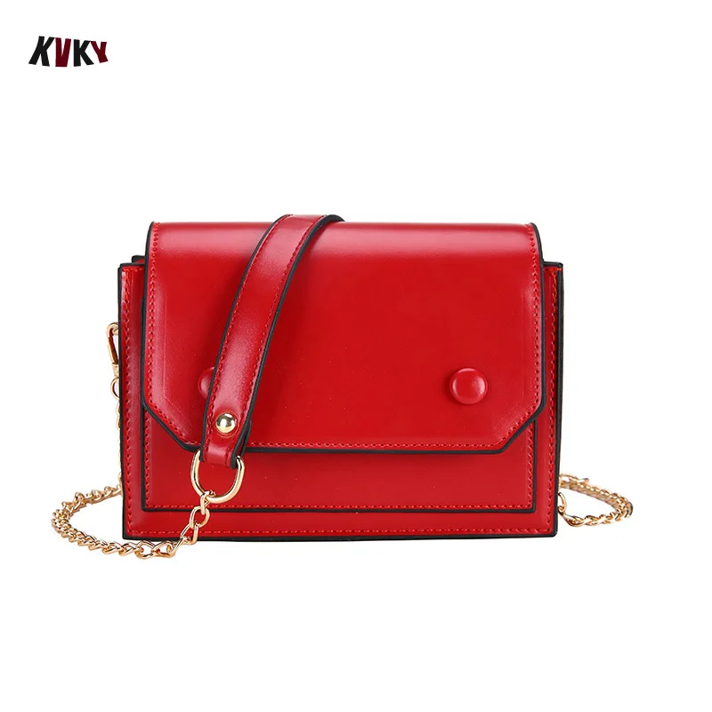 

KVKY 2019 Fashion Women Bag Leather Handbags PU Shoulder Bag Small Flap Crossbody Bags for Women Messenger Bags bolsas purse