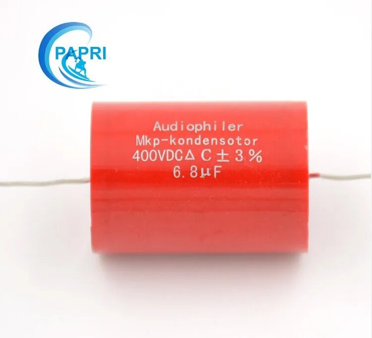 Free Shipping 10PCS Audiophiler MKP 6.8UF 400V audio grade AXIAL capacitor for tube guitar amps