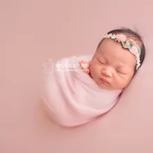 Боди для новорожденных обертывание новорожденных эластичная вязаная пеленка реквизит для фотосъемки новорожденных Пеленание Одеяло фон детский вязанный плед