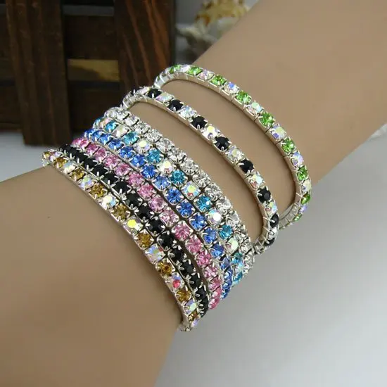 Wholesale crystal Brand crystal bracelets fashion bracelets many color