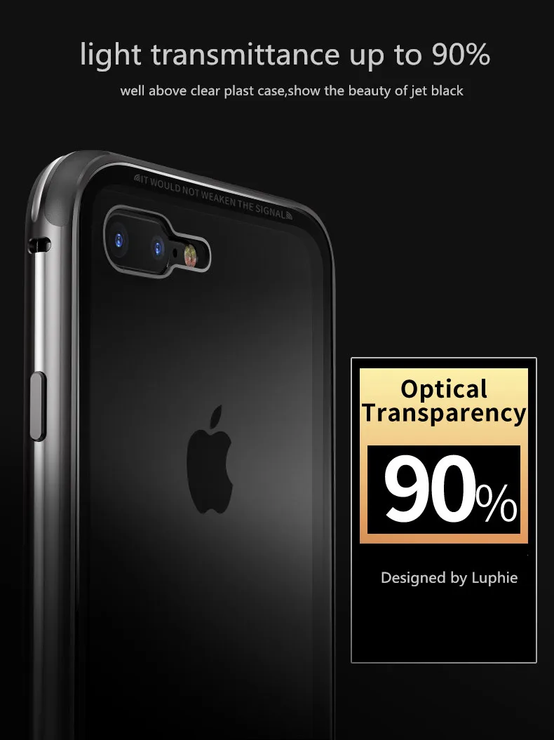 iphone metal bumper tempered glass case (9)