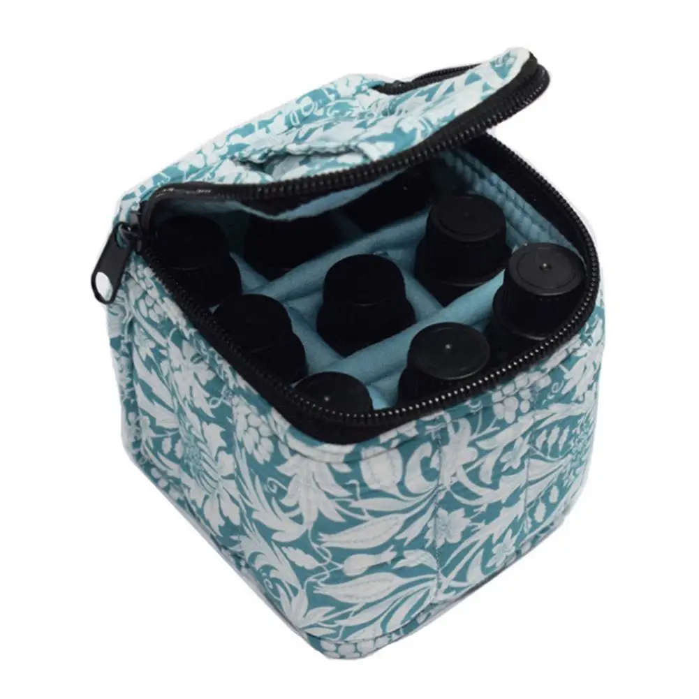 

9-Grid Essential Oil Bag Shockproof 15ml Essential Oil Case Desktop storage basket simple storage basket snack storage basket Q