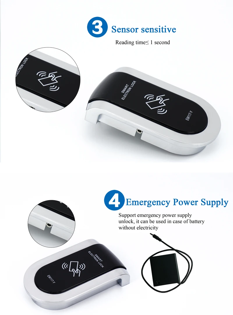 Home Private Locker Drawer Code Electronic Card Cabinet Lock For Gym Locker