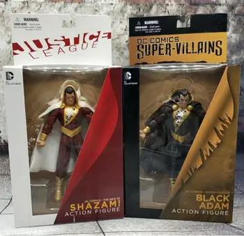 

17cm Justice League Billy Batson Shazam Black Adam action figure toys collectors Christmas gift doll with box