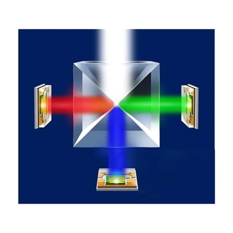 12 7 мм K9 кубический дефектный крест дихроическая Призма RGB комбайнер разделитель