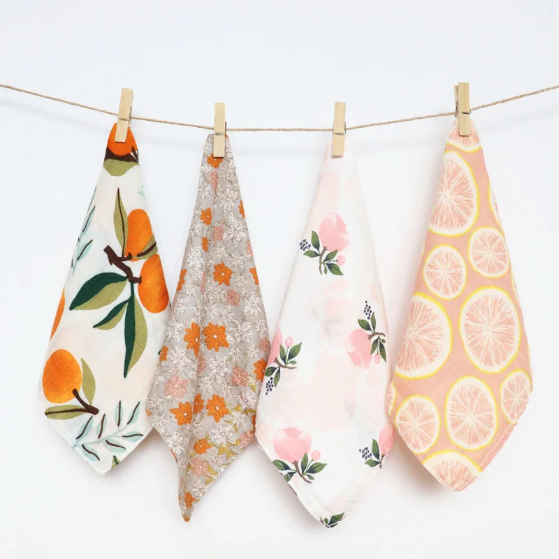 4Pcs Set Baby Towel Cotton Soft Muslin Cloth Kids Bath Towel Baby Stuff For Newborns Multi Use Children Wipes Bib Handkerchief 4Pcs Set Baby Towel Cotton Soft Muslin Cloth Kids Bath Towel Baby Stuff For Newborns Multi Use Children Wipes Bib Handkerchief