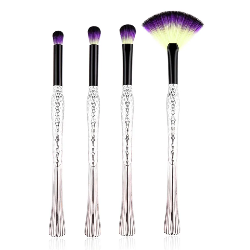 Pro 4/5 шт глаз Make Up Brush Set мини Веерная кисть для теней ресницы Blending Brush Красота инструменты птица основа Форма кисти для макияжа - Handle Color: As Picture Shows