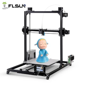 

Flsun I3 3d Printer Kit LCD Display Auto Leveling 3D Printing Machine Metal Frame Heated Bed Options One Roll Filament SD Card