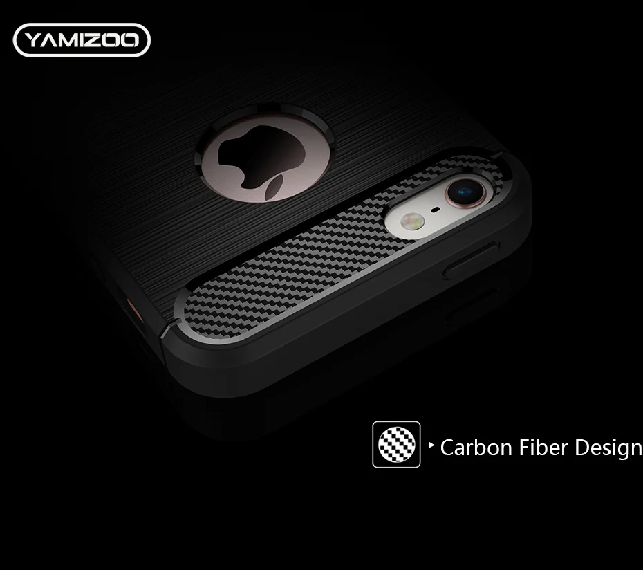 YAMIZOO Back Cover For iPhone se 5 5s Case Silicone Soft Thin Coque Red Black Phone Cases For iPhone 5s se 5 Carbon Case Luxury (12)
