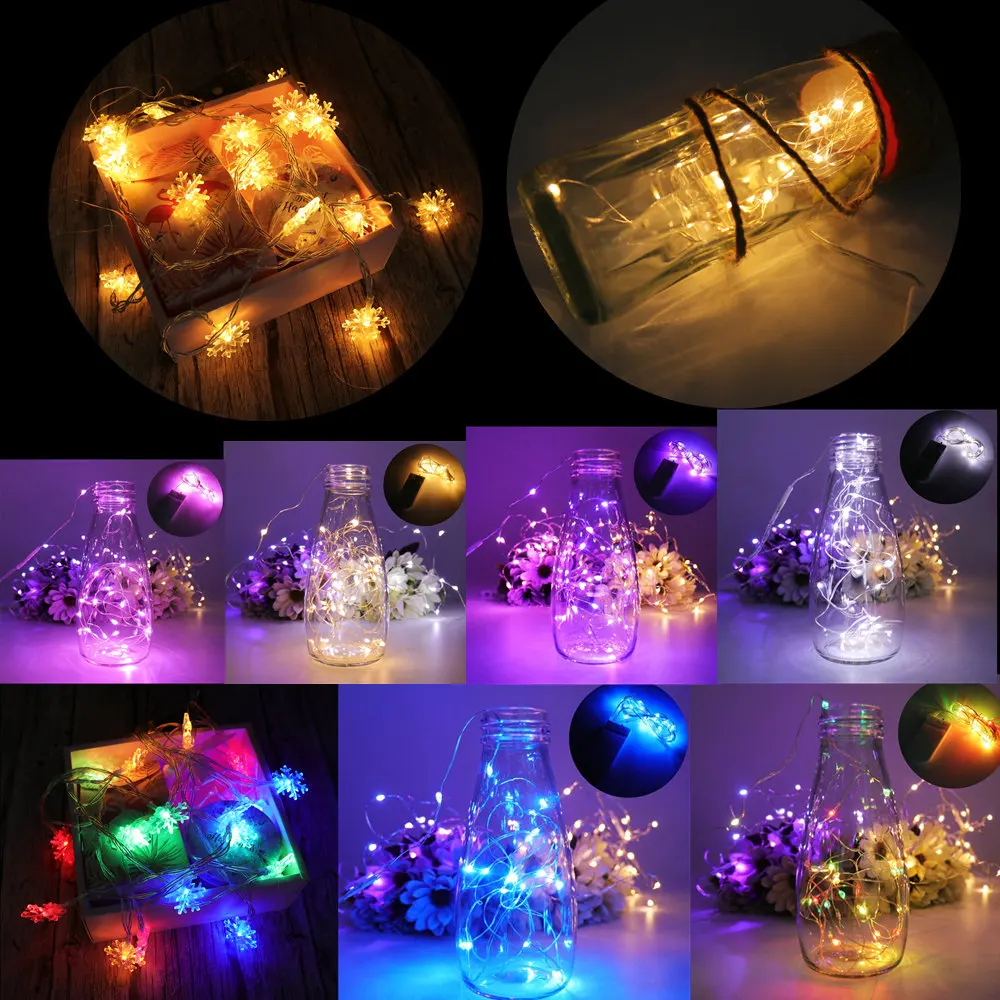 

String Led Lights Wedding Decoration Christmas Tree Pendant DIY Hanging Ornament Celebrations Birthday Events Party Home Decor
