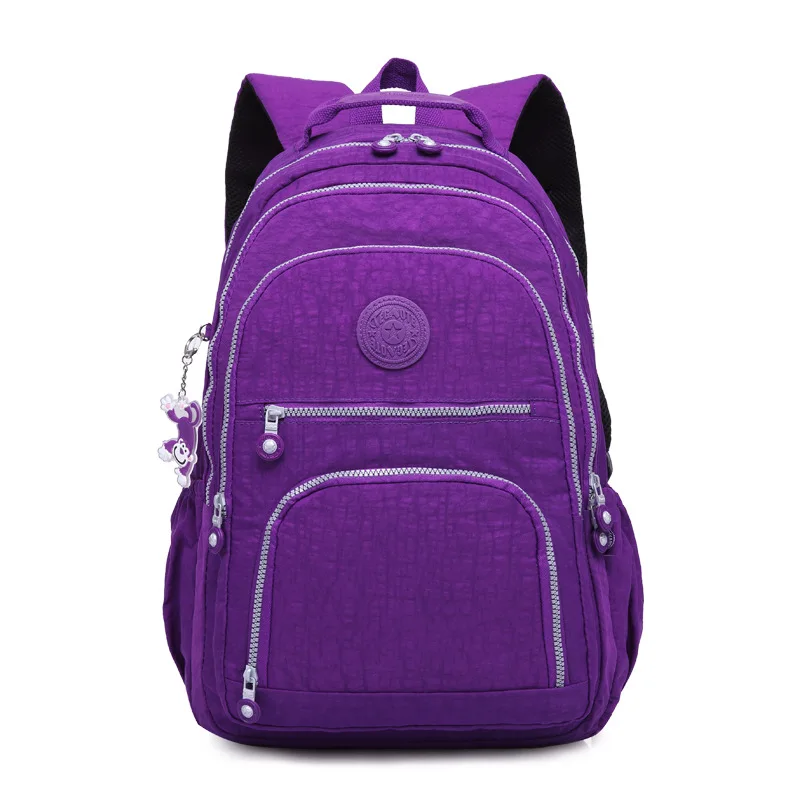 

New MP05-08 Women Dot Canvas Girl Teens School Bag Female Bagback Feminine Youth Backbag