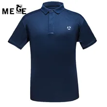 Бренд Mege тактическая дышащая быстросохнущая рубашка поло с коротким рукавом для пеших прогулок для тренировок тенниска для мужчин