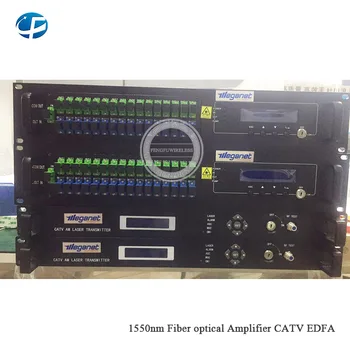 

FTTH SC/APC - SC UPC 2U 300W CATV PON EDFA Network 32 ports 22dbm 22dbm 1550nm High Power Optical Amplifier EDFA 32*21/22dBm