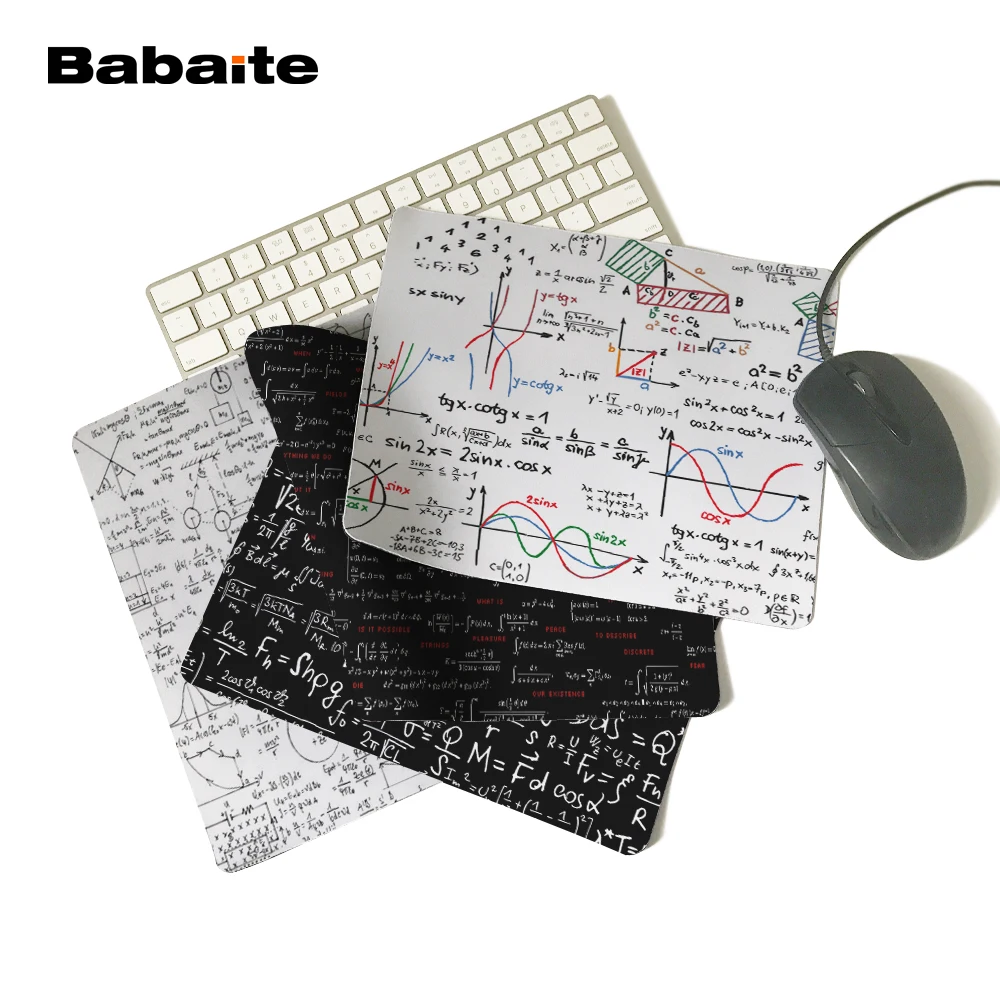 Babaite математическая формула прямоугольник 180X220X2 мм 250X290X2 мм компьютерная коврик для мыши не коврик