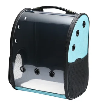 

2019 New Arrival Breathable Portable Backpack 42x35x24cm Travel Solid Pet Bag Cat Dog Blue Space Pet Bag Cat Bag Dog Transparent