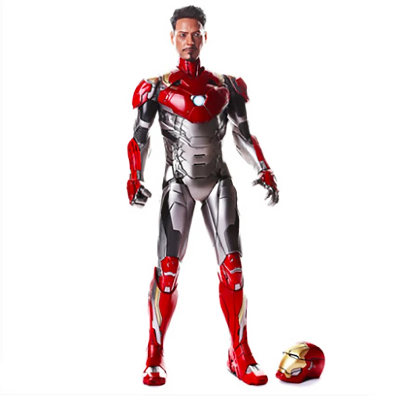 

Steel Man's fine character model toy large 28 cm joint movable real person double-head carving exquisite model robot gift.