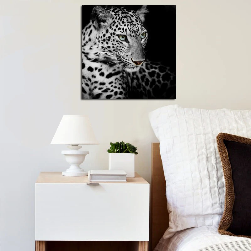 

2016 New Leopard Oil Painting Animal Art Pictures Printed On Canvas Hanging For Home Wall Decor No Frame Free Shipping