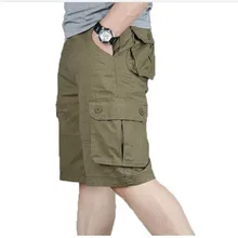 Мужские шорты Карго летние модные армейские военные тактические Homme Шорты повседневные многокарманные мужские мешковатые брюки плюс размер 42 44 46