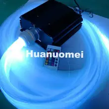 24key ИК 45 Вт светодиодный огни основных цветов спектра с 1200 шт. 0,75 мм диаметр и формирующая листы для кровли 4 М длинные PS волоконно-оптический кабель, волокна комплект